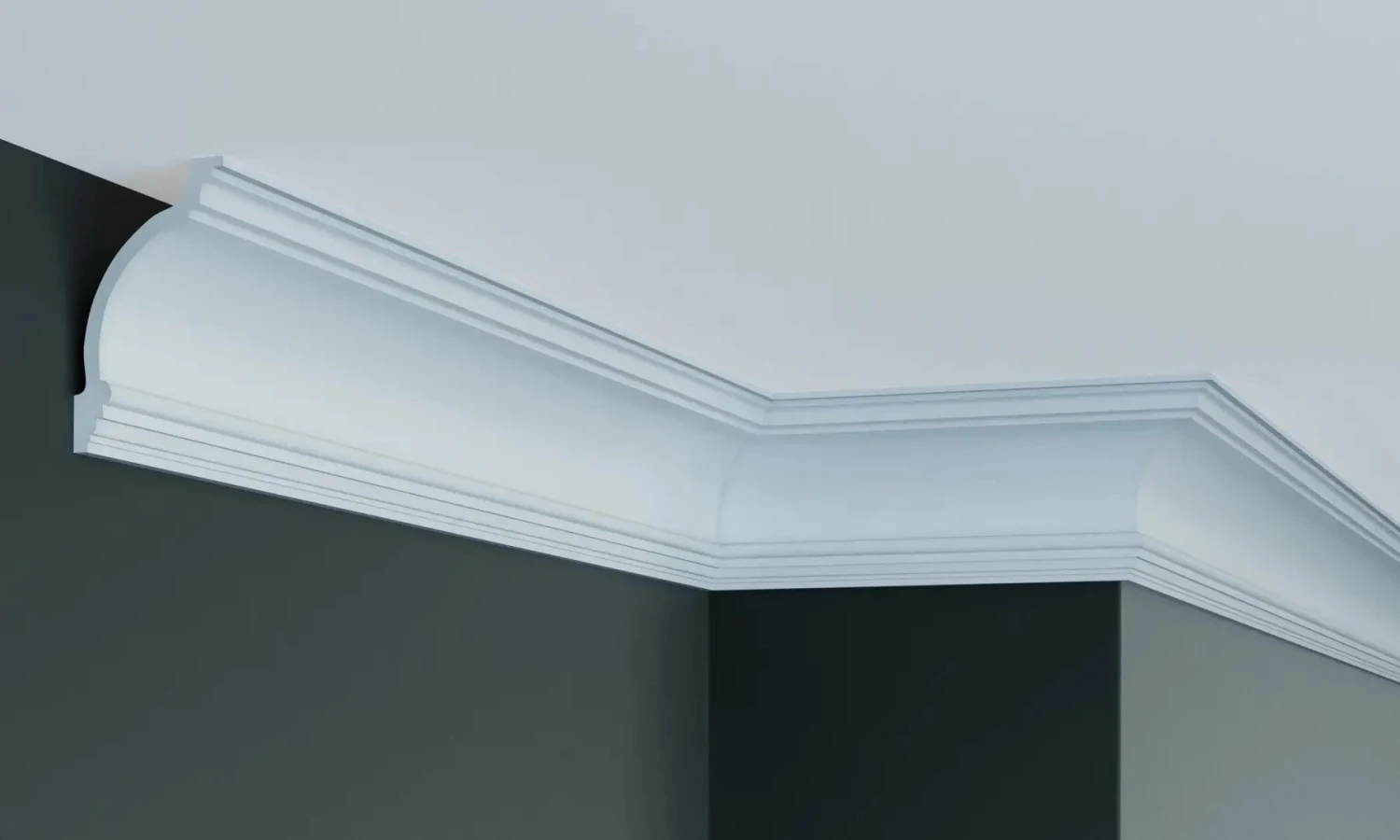 Elite Decor | Stuckleiste P949 | Polyurethan | 145 X 113 X 2000 Mm | Styropor Deckenleiste | Weiß 2 Elite Decor | Stuckleiste P949 | Polyurethan | 145 X 113 X 2000 Mm | Styropor Deckenleiste | Weiß – Image 2