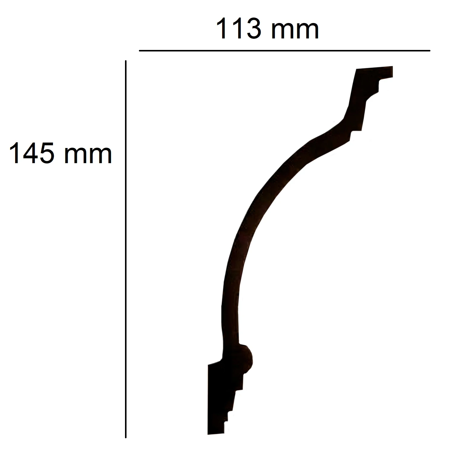 Elite Decor | Stuckleiste P949 | Polyurethan | 145 X 113 X 2000 Mm | Styropor Deckenleiste | Weiß 1 Elite Decor | Stuckleiste P949 | Polyurethan | 145 X 113 X 2000 Mm | Styropor Deckenleiste | Weiß
