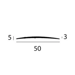 Barre De Seuil | Hauteur 5 Mm | Largeur 50 Mm | Longueur 1000 Mm | Alu Anodisé