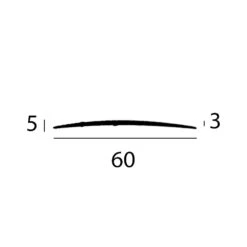 Barre De Seuil | Hauteur 5 Mm | Largeur 60 Mm | Longueur 1000 Mm | Alu Anodisé