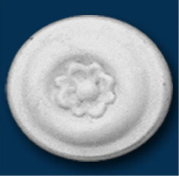 Rosace Jolie Wiesemann RCS-1 | Ø 8.5 Cm | Polystyrène Léger Blanc 2 Rosace Jolie Wiesemann RCS-1 | Ø 8.5 Cm | Polystyrène Léger Blanc – Image 2