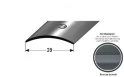 Barre De Seuil | 28 Mm | Type: 05 Aluminium Anodisé