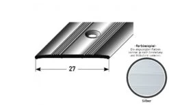 Barre De Seuil | 27 Mm | Type: 11 | Aluminium Anodisé -Maison Décorer Magasin auer0011 mittig silber