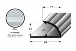 Profilé à Emboîter Pour Sol Stratifié H 7.5 Mm | Aluminium Anodisé | à Visser