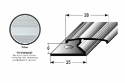 Profilé De Transition Pour Sol Stratifié | Hauteur 8 Mm | Aluminium Anodisé | à Visser