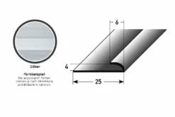 Mini Profilé à Emboîter Pour Sols Design 4 Mm | Aluminium Anodisé
