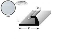 Profilé De Finition à Emboîter Pour Sol Stratifié Hauteur 6M | Alu Anodisé | à Visser