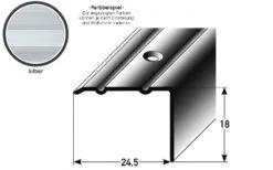 Cornière 24.5 Mm | Type: 8889 Aluminium Anodisé | à Visser