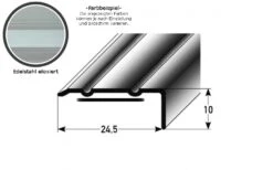 Cornière 24.5 Mm | Type: 8889 Aluminium Anodisé | Autoadhésif