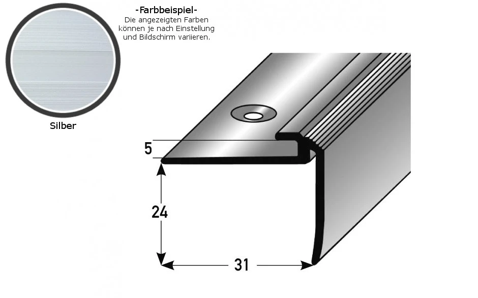 Profilé De Finition à Emboîter Avec Nez Pour Sol Design | Alu Anodisé | à Visser 5 Profilé De Finition à Emboîter Avec Nez Pour Sol Design | Alu Anodisé | à Visser – Image 5