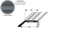 Profilé De Finition Sol Stratifié | épaisseur: 8.5 - 15.5 Mm | Alu Anodisé -Maison Décorer Magasin auer0132 skl bronze dunkel 1