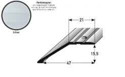Profilé De Finition Sol Stratifié | épaisseur: 8.5 - 15.5 Mm | Alu Anodisé