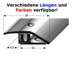 Profilé De Rattrapage | Barre De Seuil Sol Stratifié | Hauteur 7 - 17 Mm | Aluminium Anodisé Flex -Maison Décorer Magasin auer0139 varianten