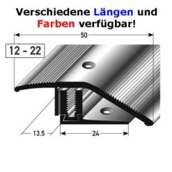Profilé De Rattrapage | Barre De Seuil Sol Stratifié | H 12 X 22 Mm | L 50 Mm | Alu Anodisé Flex