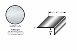 Mini-cornière | Profilé De Montage | Profilé De Construction | à Ailes Inégales | Inox Mat