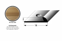 Profilé D'arrêt Hauteur | Hauteur Emboîtage 2 - 5 Mm | Aluminium Anodisé | Type 269