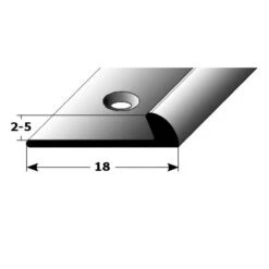 Profilé D'arrêt Hauteur | Hauteur Emboîtage 2 - 5 Mm | Aluminium Anodisé | Type 269 -Maison Décorer Magasin auer0269 hauptbild