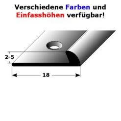 Profilé D'arrêt Hauteur | Hauteur Emboîtage 2 - 5 Mm | Aluminium Anodisé | Type 269 -Maison Décorer Magasin auer0269 varianten