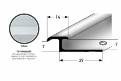 Double Profilé De Finition à Emboîter Pour Sol Stratifié | Hauteur 3 - 7 Mm | Aluminium Anodisé