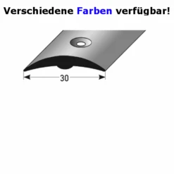 Barre De Seuil PVC | Profilé De Transition | 30 Mm | Largeur | En PVC Rigide | Type 358 | à Visser