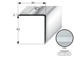Nez De Marche | Cornière 40 Mm X 42 Mm | Aluminium Anodisé