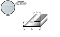 Profilé à Emboîter Pour Sol Stratifié | Hauteur Emboîtage 7 Mm | Aluminium Anodisé | à Visser