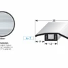 Profilé De Rattrapage | Barre De Seuil Sol Stratifié | Hauteur 4 - 7 Mm | Aluminium Anodisé