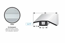 Profilé De Rattrapage | Barre De Seuil Sol Stratifié | Hauteur 4 - 7 Mm | Aluminium Anodisé