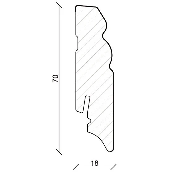 Plinthe Moulurée Lumineuse | 18 X 85 Mm | Mélaminé Blanc 2 Plinthe Moulurée Lumineuse | 18 X 85 Mm | Mélaminé Blanc – Image 2