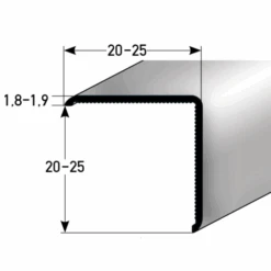 Cornière De Protection 20 X 20 Mm | Ou 25 X 25 Mm | En Aluminium | Adhésif Ou Non-percé -Maison Décorer Magasin eckschutzwinkel auer0337 338q