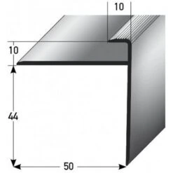 Profilé De Finition Avec Nez Pour Parquet De 10 Mm | Nez De Marche | Alu Anodisé -Maison Décorer Magasin einschubprofil auer0427