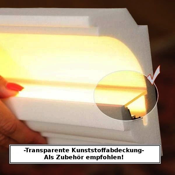 Moulure Lumineuse LL8 | Moulure Plafond Avec éclairage Indirect 8 Moulure Lumineuse LL8 | Moulure Plafond Avec éclairage Indirect – Image 8