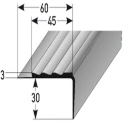 Nez De Marche En PVC Pour Revêtements Jusqu'à 3 Mm | PVC Souple Type 361