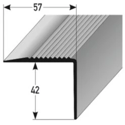 Nez De Marche | Cornière En PVC | Largeur 57 Mm | Hauteur 42 Mm | En PVC Souple | Type 366