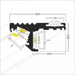 Profilé Aluminium LED Pour Nez De Marche | Profilé Alu Pour éclairage Indirect